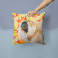 Load image into Gallery viewer, Pekingese Fall Throw Pillow - 14x14 Decorative Pillow – Art for Your Home &amp; Patio BB9942PW1414