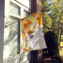 Load image into Gallery viewer, Pomeranian Fall Flag Canvas House Size BB9943CHF