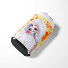 Load image into Gallery viewer, Medium White Poodle Fall Can or Bottle Hugger BB9944CC