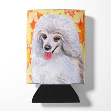 Load image into Gallery viewer, Medium White Poodle Fall Can or Bottle Hugger BB9944CC
