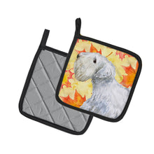 Load image into Gallery viewer, Sealyham Terrier Fall Pot Holders - Set of 2 - Heat-Resistant Kitchen Essentials BB9945PTHD