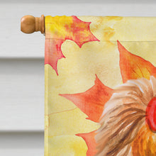 Load image into Gallery viewer, Yorkshire Terrier Fall Flag Canvas House Size BB9946CHF