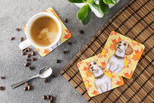 Load image into Gallery viewer, Beagle Fall Coasters - Set of 4 Lightweight Foam, Absorbent Drink Coasters