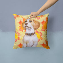 Load image into Gallery viewer, Beagle Fall Throw Pillow - 14x14 Decorative Pillow – Art for Your Home &amp; Patio BB9947PW1414