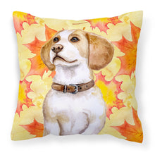 Load image into Gallery viewer, Beagle Fall Fabric Decorative Pillow BB9947PW1818