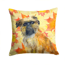 Load image into Gallery viewer, Brussels Griffon Fall Throw Pillow - 14x14 Decorative Pillow – Art for Your Home &amp; Patio