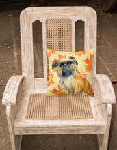 Load image into Gallery viewer, Brussels Griffon Fall Fabric Decorative Pillow BB9948PW1818