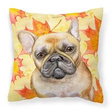 Load image into Gallery viewer, French Bulldog Fall Fabric Decorative Pillow BB9949PW1818