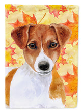 Load image into Gallery viewer, Jack Russell Terrier Fall Flag Canvas House Size BB9950CHF