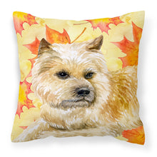 Load image into Gallery viewer, Cairn Terrier Fall Fabric Decorative Pillow BB9951PW1818