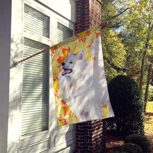 Load image into Gallery viewer, Samoyed Fall Flag Canvas House Size BB9952CHF