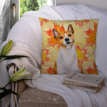 Load image into Gallery viewer, Basenji Fall Throw Pillow - 14x14 Decorative Pillow – Art for Your Home &amp; Patio BB9953PW1414