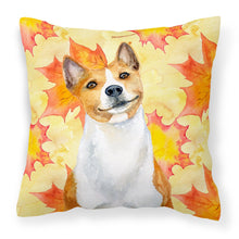 Load image into Gallery viewer, Basenji Fall Fabric Decorative Pillow BB9953PW1818