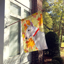 Load image into Gallery viewer, Bull Terrier Fall Flag Canvas House Size BB9954CHF