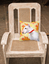 Load image into Gallery viewer, Bull Terrier Fall Fabric Decorative Pillow BB9954PW1818
