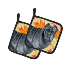Load image into Gallery viewer, Cane Corso Fall Pot Holders - Set of 2 - Heat-Resistant Kitchen Essentials BB9955PTHD