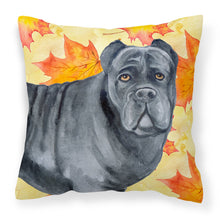 Load image into Gallery viewer, Cane Corso Fall Fabric Decorative Pillow BB9955PW1818
