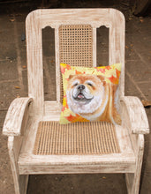 Load image into Gallery viewer, Chow Chow Fall Fabric Decorative Pillow BB9956PW1818