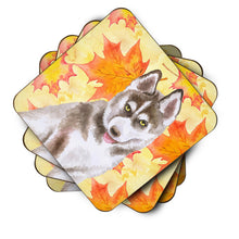 Load image into Gallery viewer, Siberian Husky Grey Fall Foam Coaster  BB9957FC