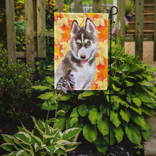 Load image into Gallery viewer, Siberian Husky Grey Fall Garden Flag - Outdoor Decorative Yard Flag BB9957GF