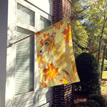 Load image into Gallery viewer, Italian Greyhound Fall Flag Canvas House Size BB9959CHF