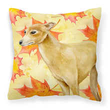 Load image into Gallery viewer, Italian Greyhound Fall Fabric Decorative Pillow BB9959PW1818