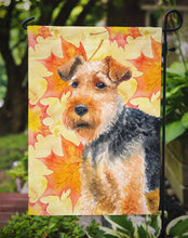 Load image into Gallery viewer, Welsh Terrier Fall Garden Flag - Outdoor Decorative Yard Flag BB9961GF