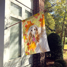 Load image into Gallery viewer, Afghan Hound Fall Flag Canvas House Size BB9963CHF
