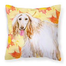 Load image into Gallery viewer, Afghan Hound Fall Fabric Decorative Pillow BB9963PW1818