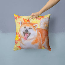 Load image into Gallery viewer, Akita Fall Throw Pillow - 14x14 Decorative Pillow – Art for Your Home &amp; Patio BB9964PW1414