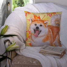 Load image into Gallery viewer, Akita Fall Throw Pillow - 14x14 Decorative Pillow – Art for Your Home &amp; Patio BB9964PW1414