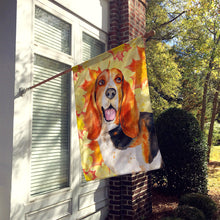 Load image into Gallery viewer, Basset Hound Fall Flag Canvas House Size BB9965CHF