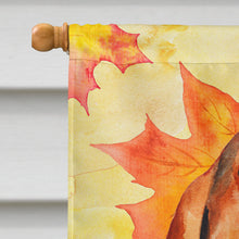 Load image into Gallery viewer, Basset Hound Fall Flag Canvas House Size BB9965CHF