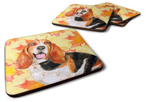 Load image into Gallery viewer, Basset Hound Fall Foam Coaster  BB9965FC
