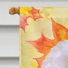 Load image into Gallery viewer, Bichon Frise #2 Fall Flag Canvas House Size BB9966CHF