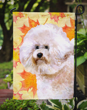 Load image into Gallery viewer, Bichon Frise #2 Fall Garden Flag - Outdoor Decorative Yard Flag BB9966GF