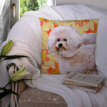 Load image into Gallery viewer, Bichon Frise #2 Fall Throw Pillow - 14x14 Decorative Pillow – Art for Your Home &amp; Patio BB9966PW1414