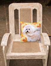 Load image into Gallery viewer, Bichon Frise #2 Fall Fabric Decorative Pillow
