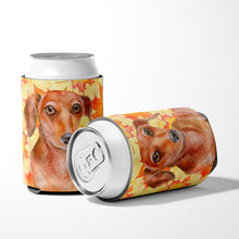 Load image into Gallery viewer, Red Dachshund Fall Can or Bottle Hugger