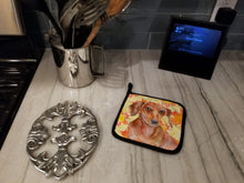Load image into Gallery viewer, Red Dachshund Fall Pot Holders - Set of 2 - Heat-Resistant Kitchen Essentials BB9968PTHD