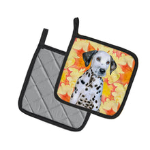 Load image into Gallery viewer, Dalmatian Puppy Fall Pot Holders - Set of 2 - Heat-Resistant Kitchen Essentials BB9969PTHD