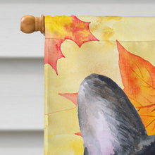 Load image into Gallery viewer, French Bulldog Black White Fall Flag Canvas House Size BB9971CHF