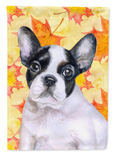 Load image into Gallery viewer, French Bulldog Black White Fall Garden Flag - Outdoor Decorative Yard Flag BB9971GF