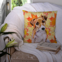 Load image into Gallery viewer, Jack Russell Terrier #2 Fall Throw Pillow - 14x14 Decorative Pillow – Art for Your Home &amp; Patio BB9974PW1414