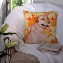 Load image into Gallery viewer, Labrador Retriever Fall Throw Pillow - 14x14 Decorative Pillow – Art for Your Home &amp; Patio BB9975PW1414