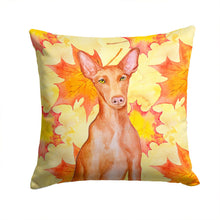 Load image into Gallery viewer, Pharaoh Hound Fall Throw Pillow - 14x14 Decorative Pillow – Art for Your Home &amp; Patio BB9976PW1414