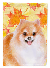 Load image into Gallery viewer, Pomeranian #2 Fall Flag Canvas House Size BB9977CHF