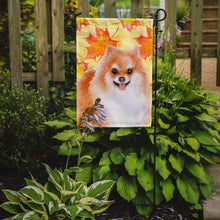 Load image into Gallery viewer, Pomeranian #2 Fall Garden Flag - Outdoor Decorative Yard Flag BB9977GF