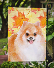 Load image into Gallery viewer, Pomeranian #2 Fall Garden Flag - Outdoor Decorative Yard Flag BB9977GF