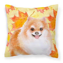 Load image into Gallery viewer, Pomeranian #2 Fall Fabric Decorative Pillow BB9977PW1818